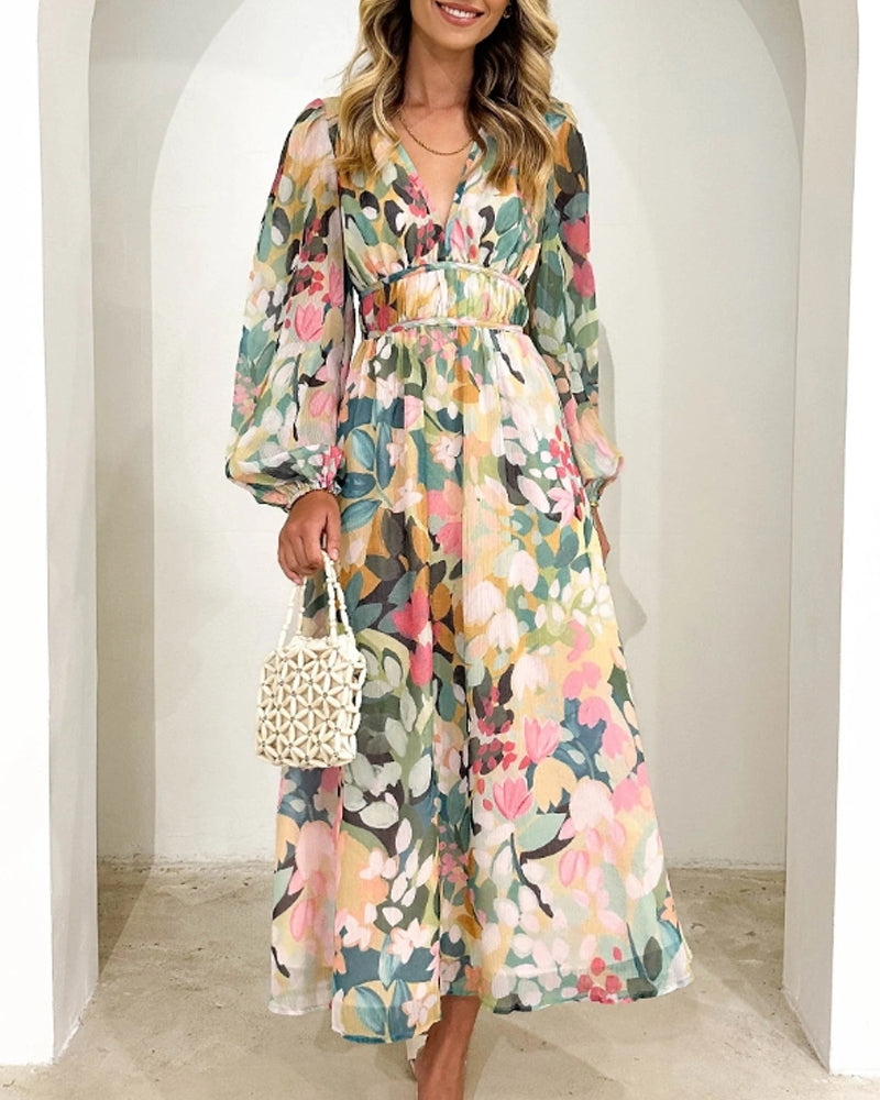 Scarlett™ - Stylish Floral Maxi Dress