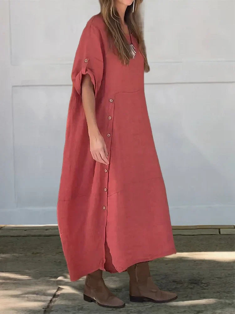 Veiral™ - Linen Cotton Dress