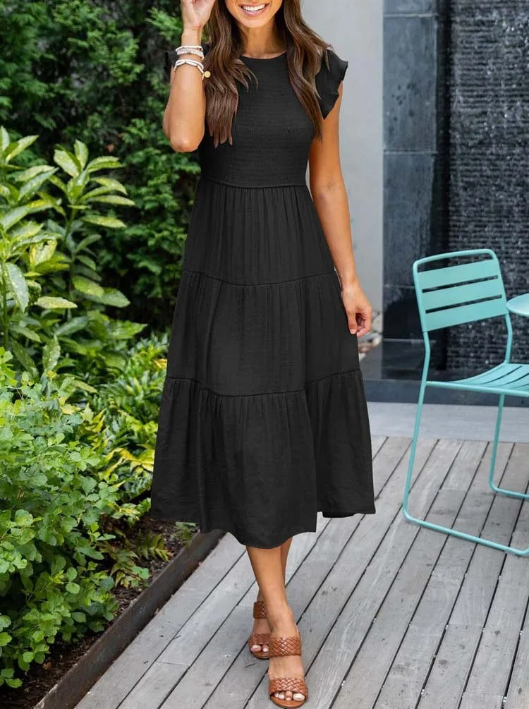 Zelina™ - Casual Summer Pleated Swing Dress