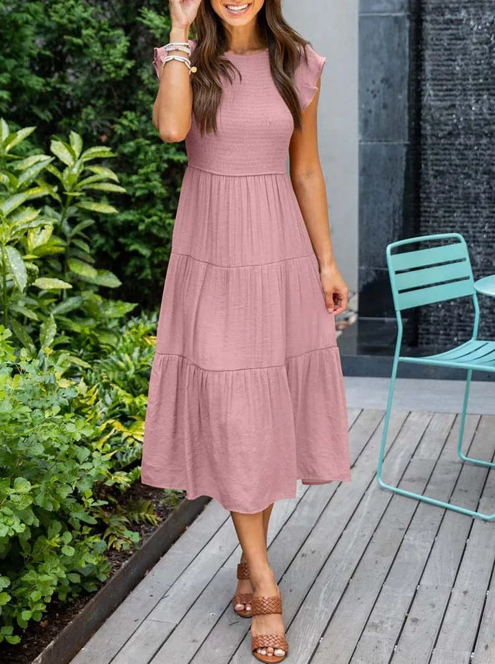 Zelina™ - Casual Summer Pleated Swing Dress