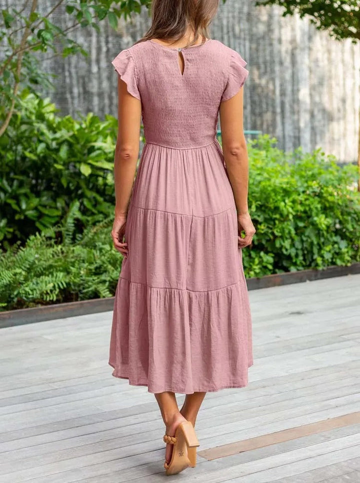 Zelina™ - Casual Summer Pleated Swing Dress