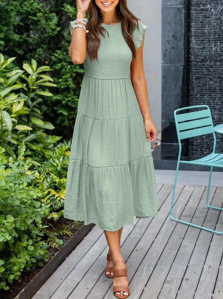 Zelina™ - Casual Summer Pleated Swing Dress