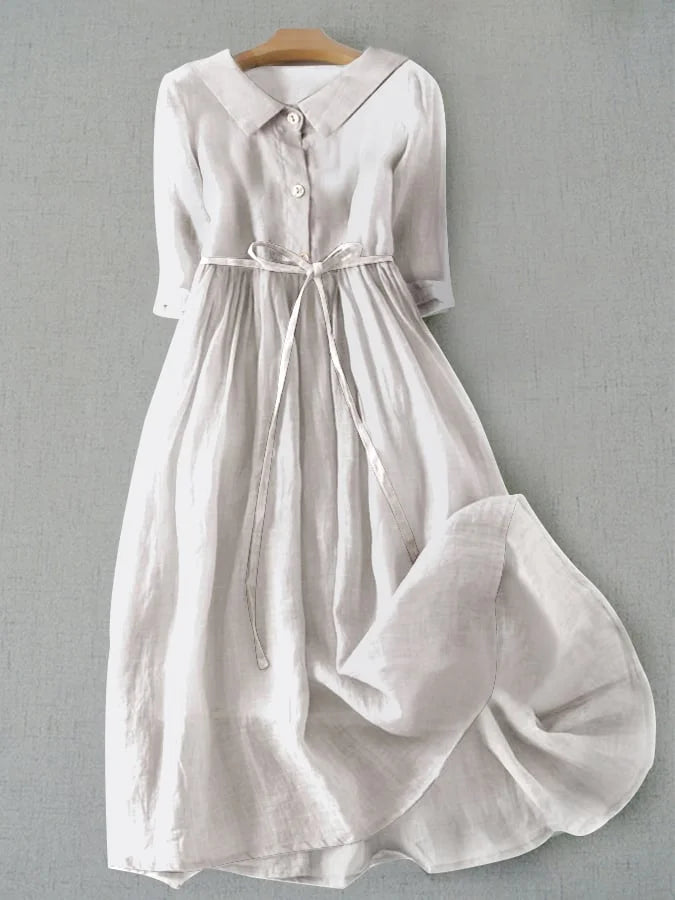 Mae - Simple Cotton Linen Dress