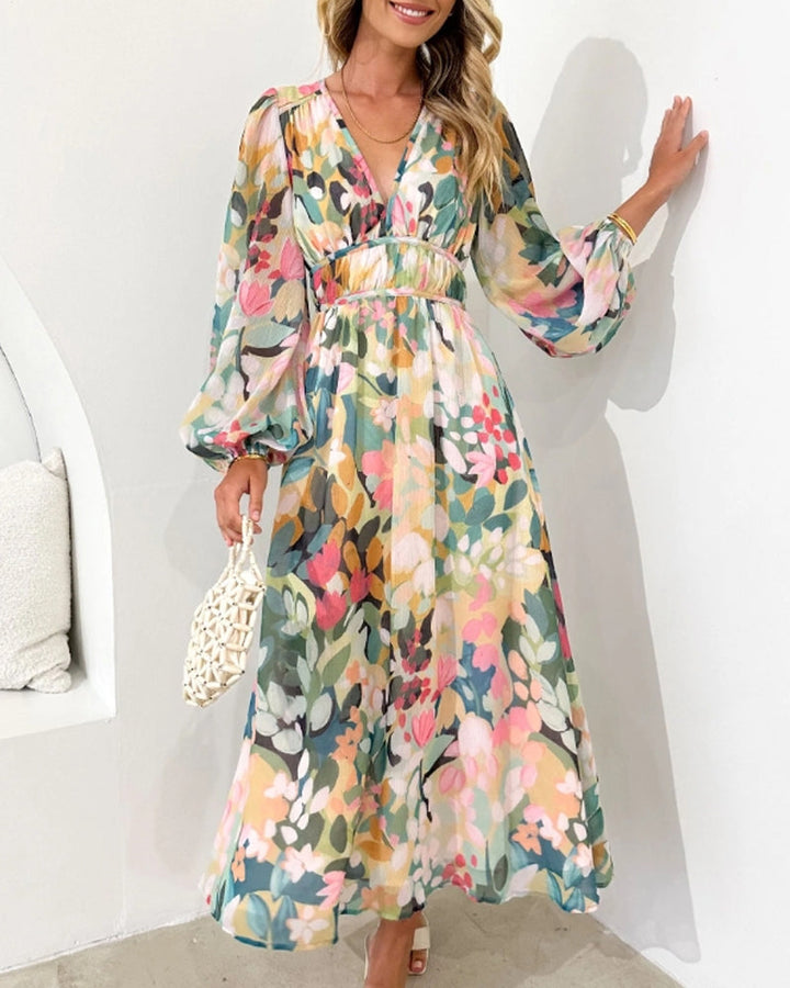 Scarlett™ - Stylish Floral Maxi Dress