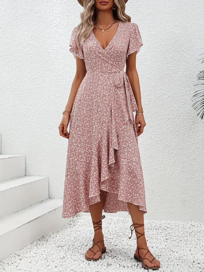 Sarinza™ - Floral Midi Dress