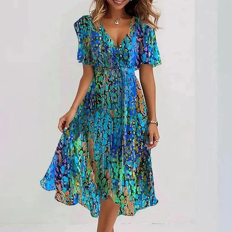 Aurora™ - Elegant Floral Dress