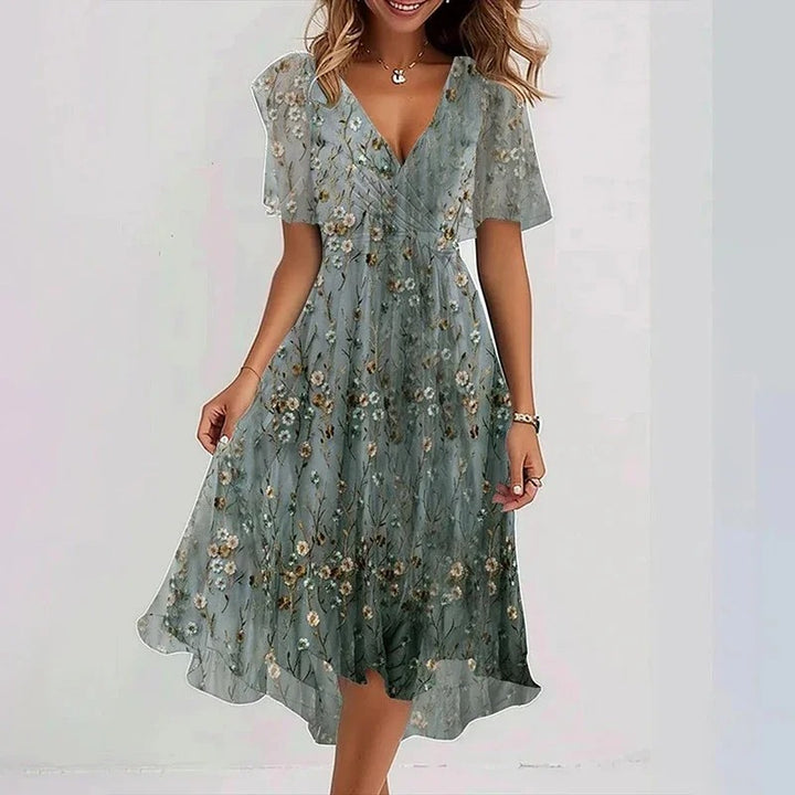 Aurora™ - Elegant Floral Dress