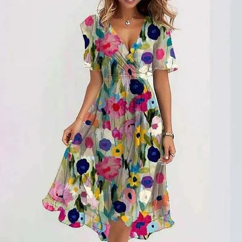 Aurora™ - Elegant Floral Dress