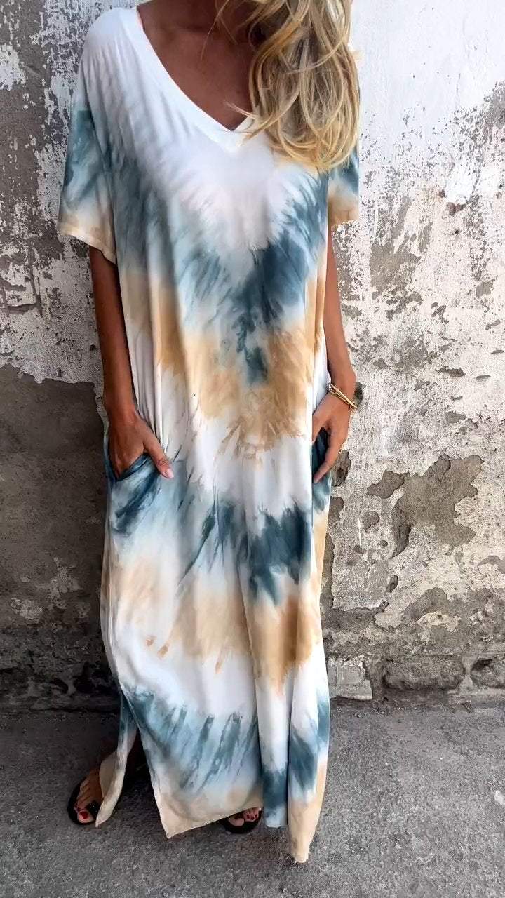 Tandyana™ - Comfortable Tie-dye Maxi Dress