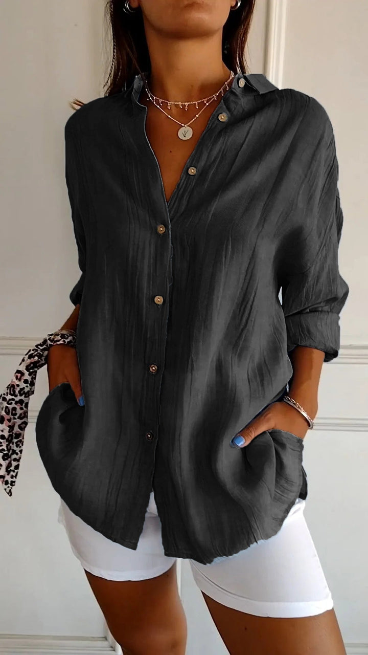 Solstice™ - Elegant shirt with pleated style