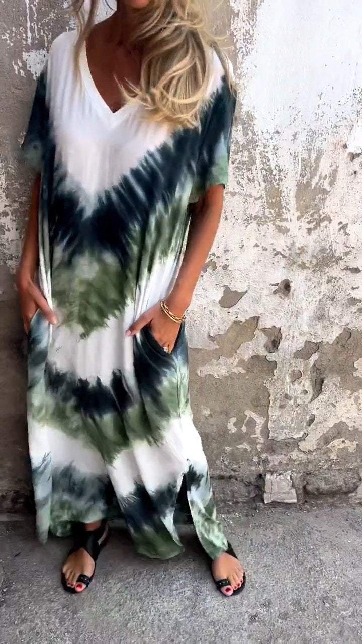 Tandyana™ - Comfortable Tie-dye Maxi Dress