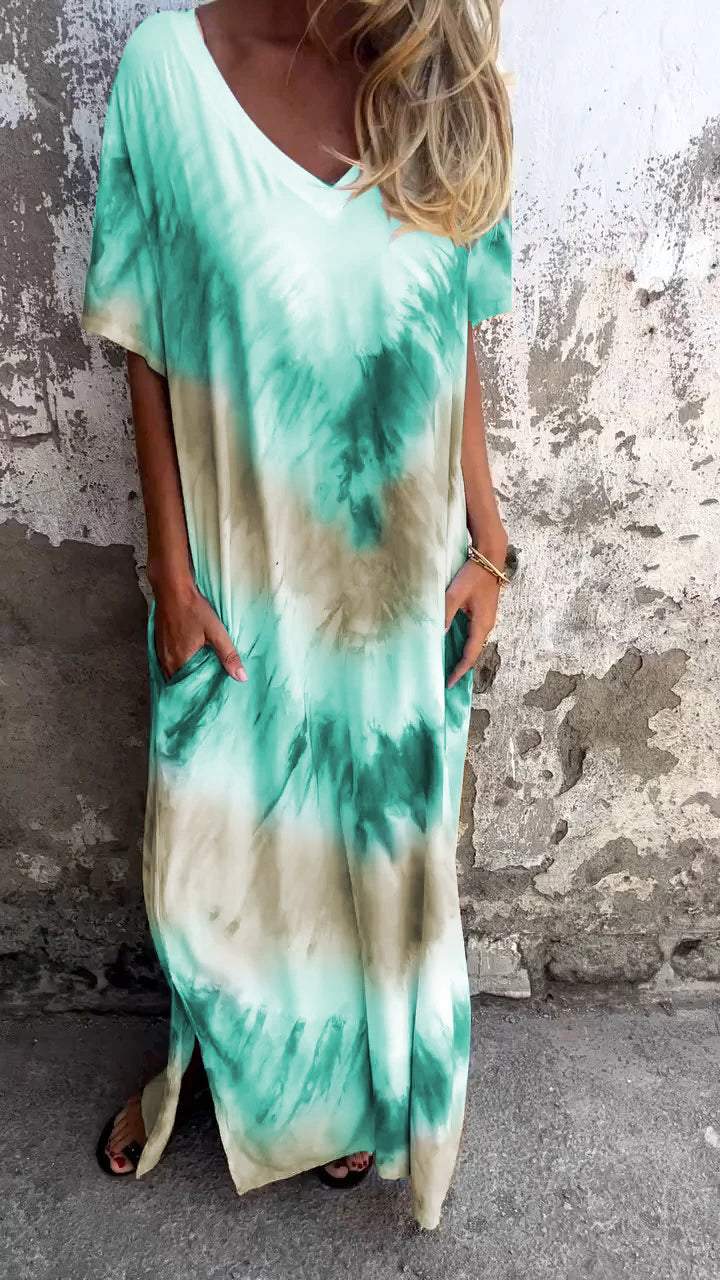 Tandyana™ - Comfortable Tie-dye Maxi Dress