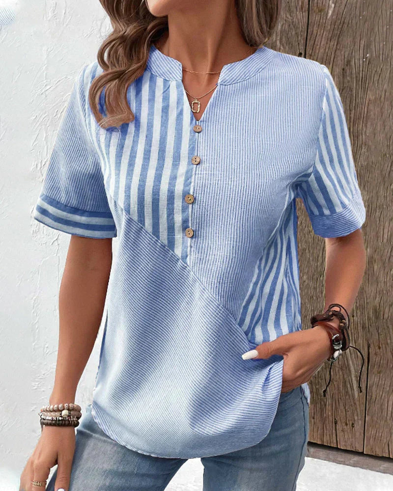 SANDRA™ - Classic Striped Top